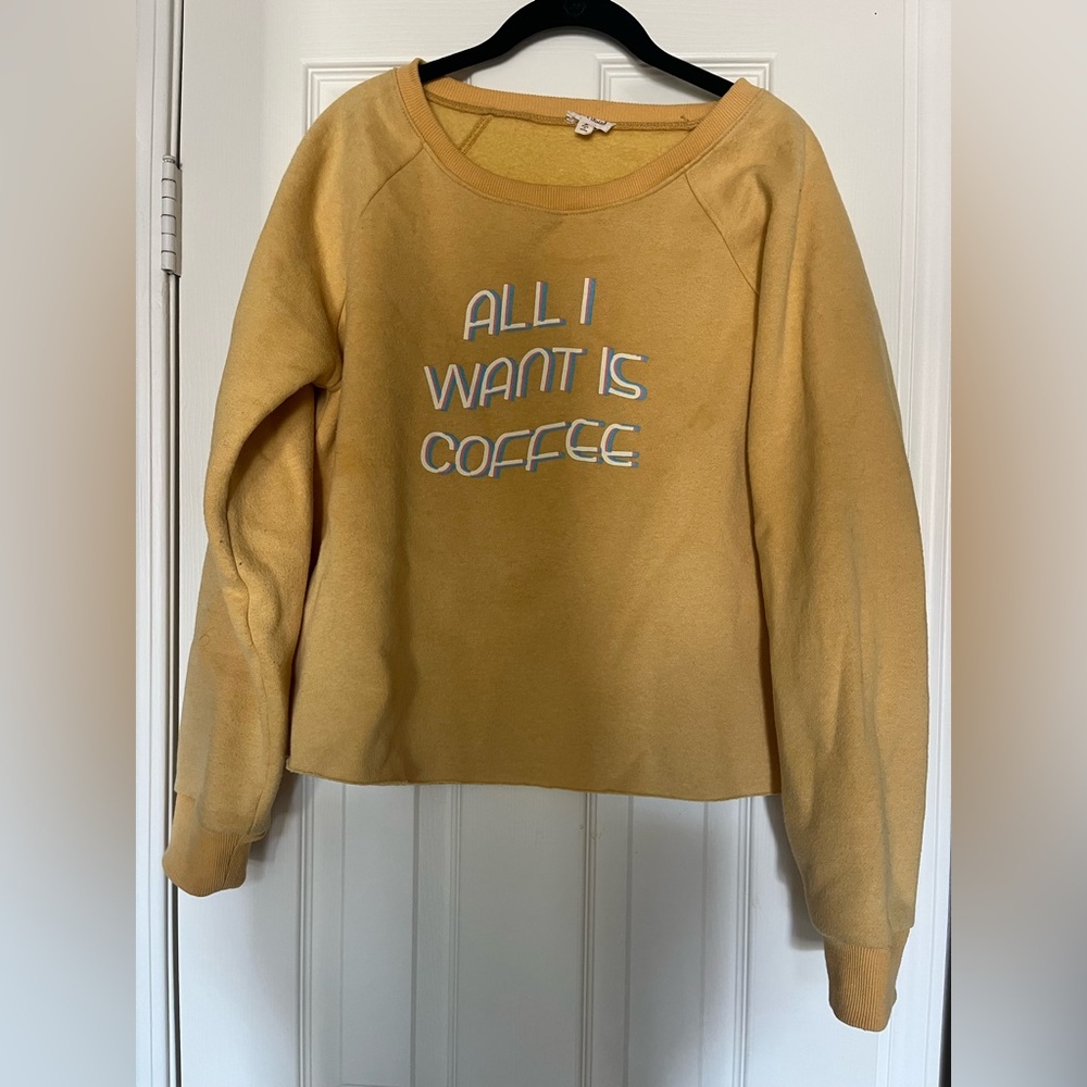 Yellow Item & Thread Sweatshirt